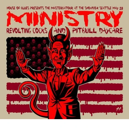 Ministry Concert Poster by Justin Hampton