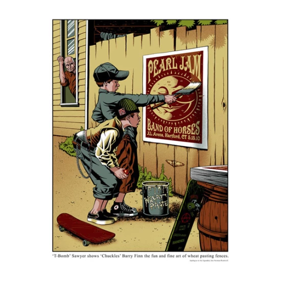 Pearl Jam concert poster by Justin Hampton (SOLD OUT)