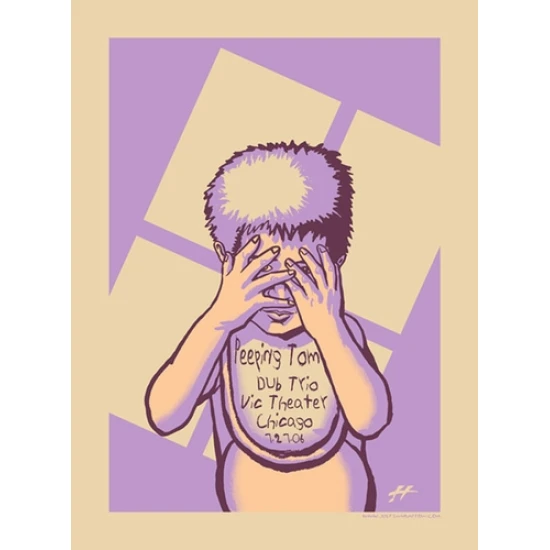 Peeping Tom Concert Poster by Justin Hampton