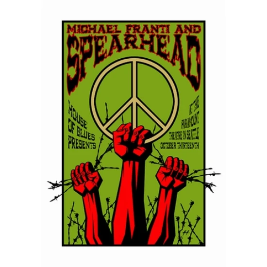Michael Franti & Spearhead Concert Poster by Justin Hampton (SOLD OUT)