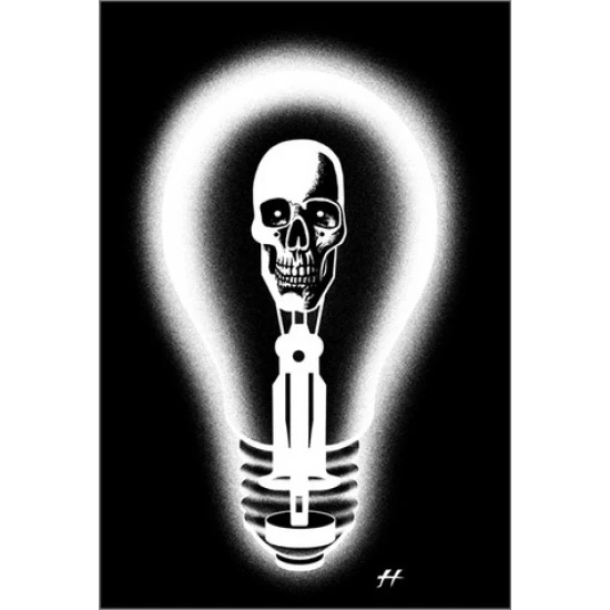 Incandescent (b&w) Poster by Justin Hampton (SOLD OUT)