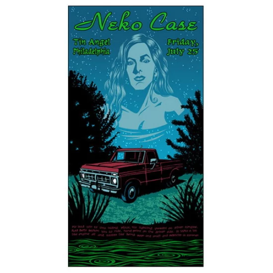 Neko Case 2003 Concert Poster by Justin Hampton (SOLD OUT)