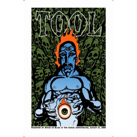 Tool Concert Poster By Justin Hampton Sold Out Poster Cabaret