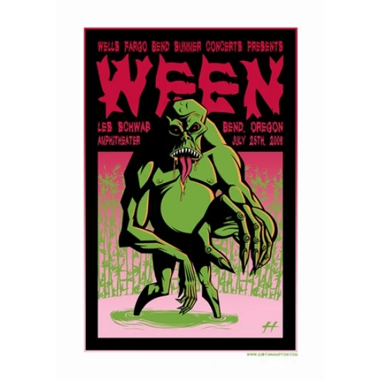 WEEN 2006 Concert Poster by Justin Hampton (SOLD OUT)