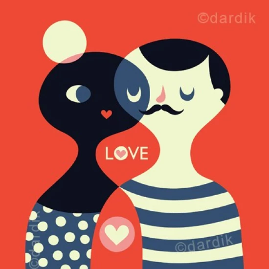 Love print by Helen Dardik