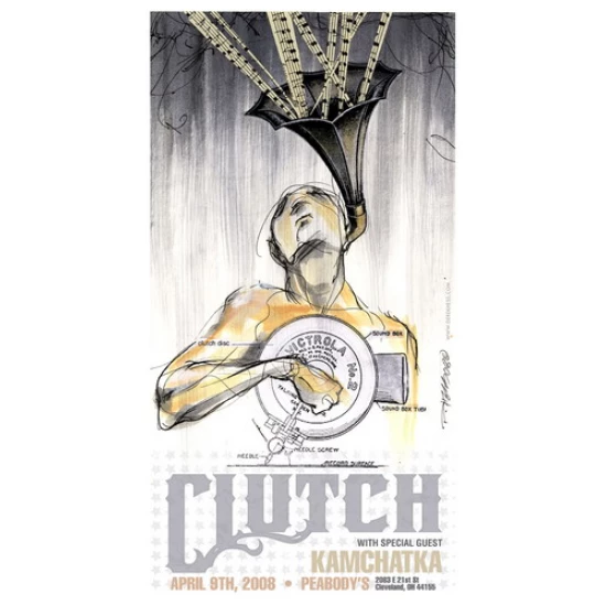 Clutch Concert Poster by Derek Hess (SOLD OUT)