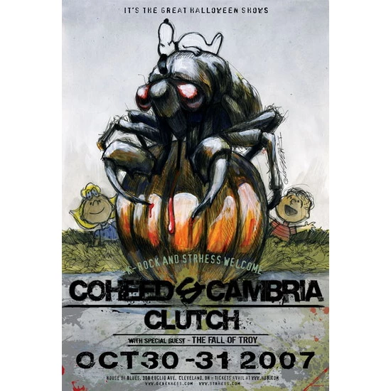 Coheed and Cambria Concert Poster by Derek Hess (SOLD OUT)