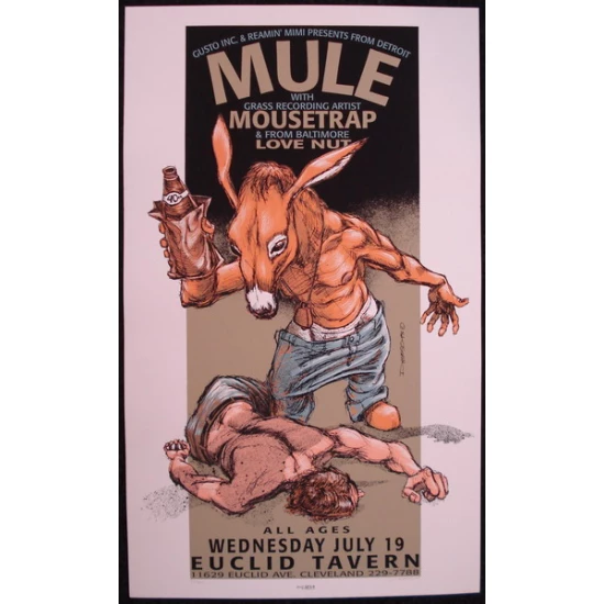 Mule Concert Poster by Derek Hess (SOLD OUT)