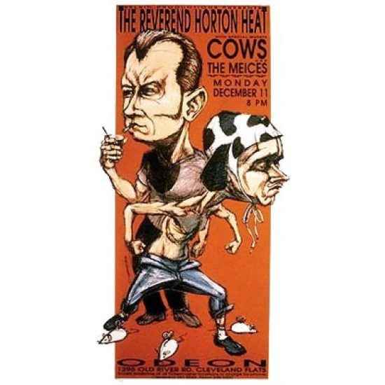 Reverend Horton Heat Concert Poster by Derek Hess (SOLD OUT)
