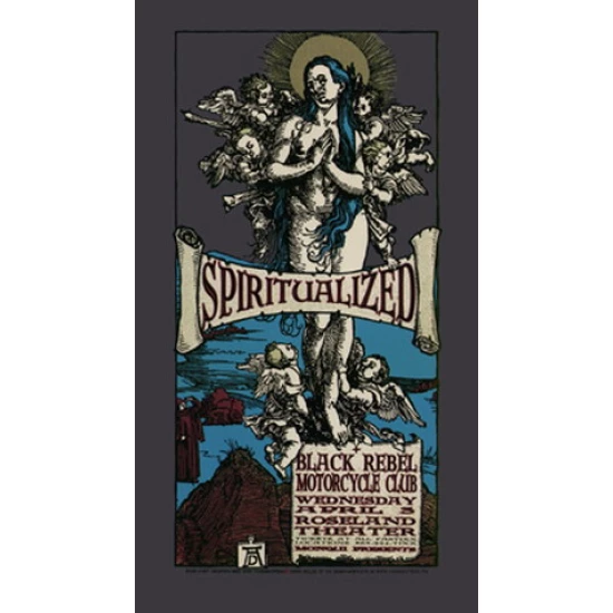 Spiritualized & Black Rebel Motorcycle Club Concert Poster