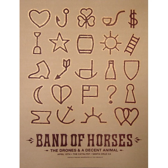 Band of Horses Concert Poster by Alan Hynes