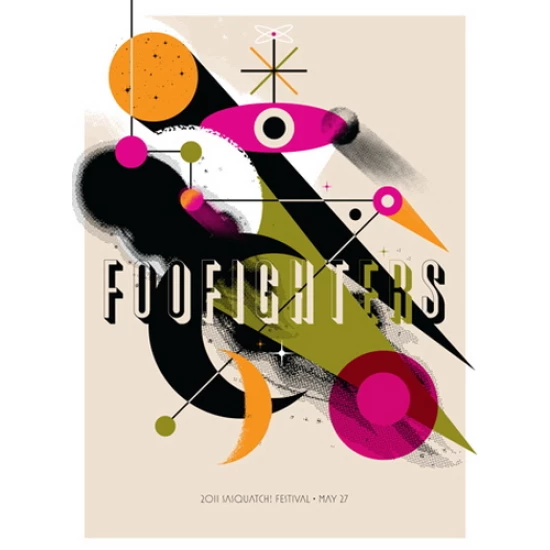 Foo Fighters concert poster by Invisible Creature (SOLD OUT)