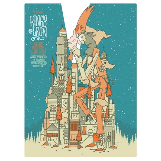 Kings of Leon Concert Poster by Invisible Creature (SOLD OUT)
