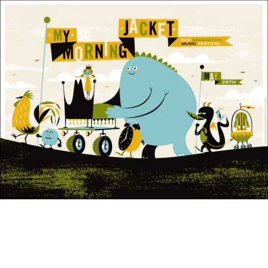 My Morning Jacket concert poster by Invisible Creature (SOLD OUT)