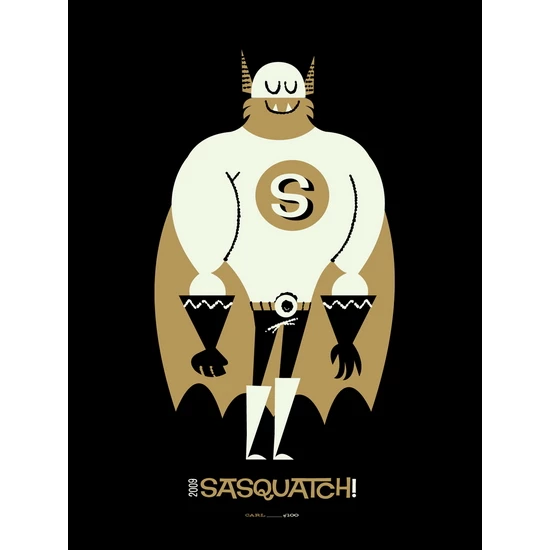 Sasquatch! Music Festival Poster (Carl) by Invisible Creature (SOLD OUT)