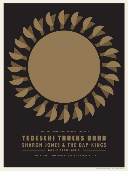 Tedeschi Trucks Band And Sharon Jones Concert Poster By Jason Munn Poster Cabaret 