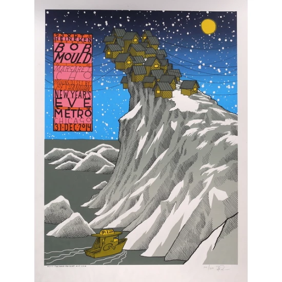 Bob Mould 2015 concert poster by Jay Ryan (SOLD OUT)
