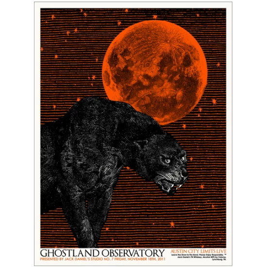 Ghostland Observatory ACL 2011 concert poster by Jaime Cervantes