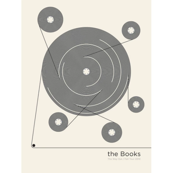 The Books concert poster by Jason Munn (SOLD OUT)
