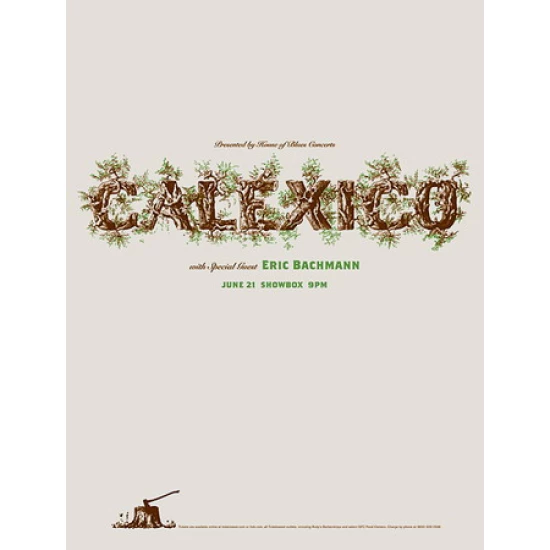 Calexico Seattle Concert Poster by Jason Munn