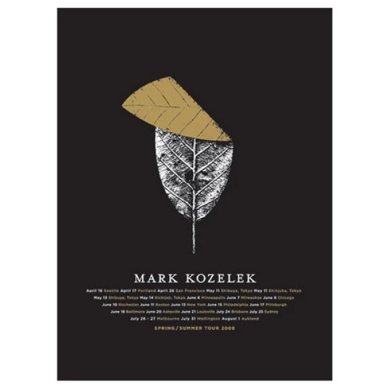 Mark Kozelek 2008 Summer Tour Poster by Jason Munn (SOLD OUT)