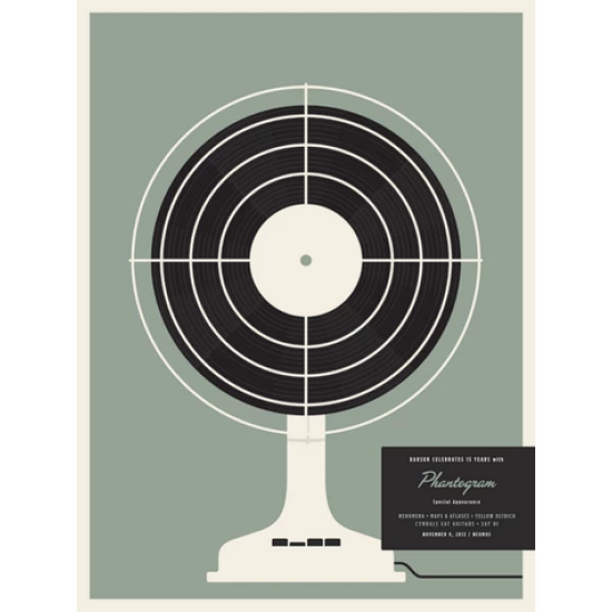 Barsuk 15 - Phantogram - poster by Jason Munn