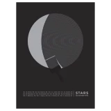 Stars 2010 concert poster (silver) by Jason Munn