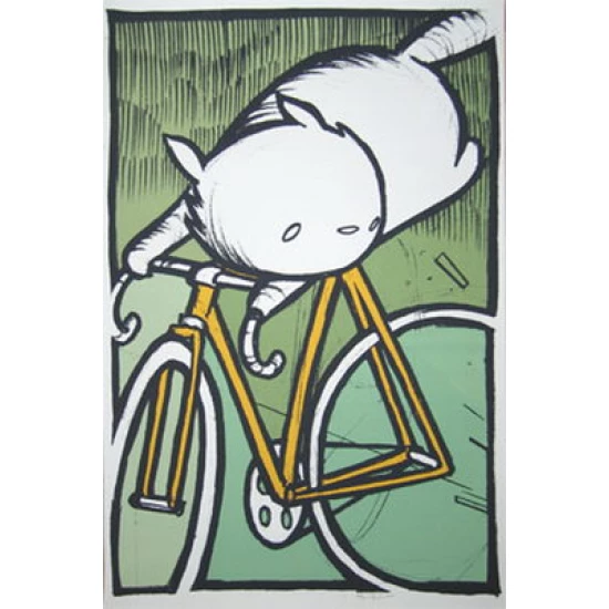 Cat On Bike by Jay Ryan (SOLD OUT)