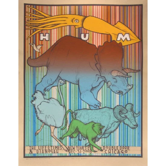 HUM New Years Eve Concert Poster by Jay Ryan (SOLD OUT)