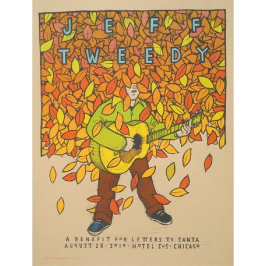 Jeff Tweedy Chicago concert poster by Jay Ryan (SOLD OUT)