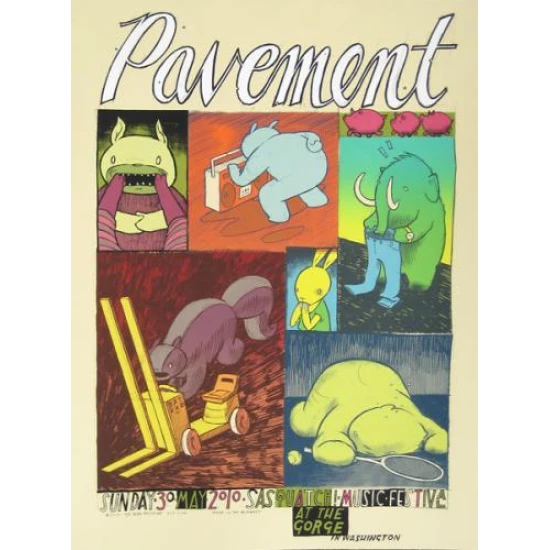Pavement concert poster by Jay Ryan (SOLD OUT)