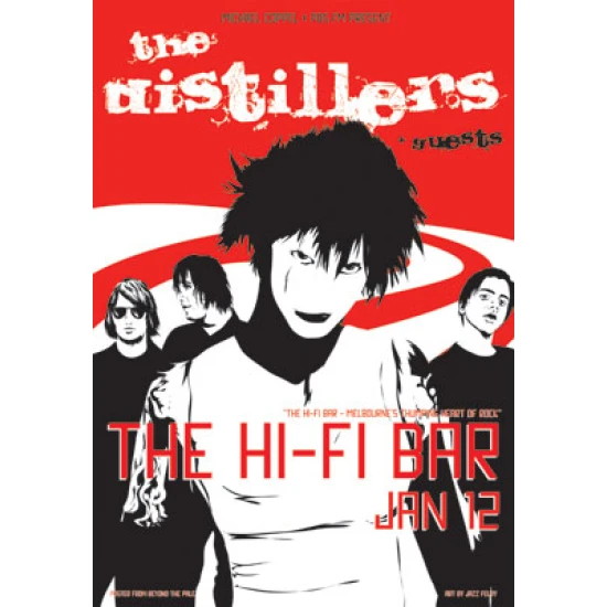 The Distillers concert poster by Jazz Feldy