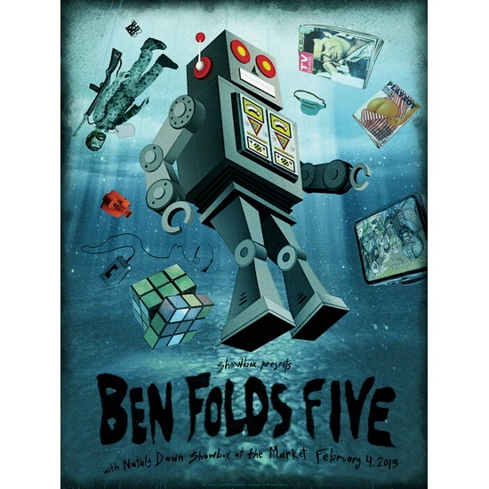 Ben Folds Five concert poster by Jon Smith