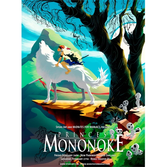 Princess Mononoke by Joshua Budich (SOLD OUT)