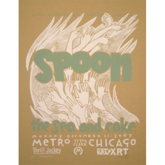 Spoon Concert Poster by Jay Ryan (SOLD OUT)