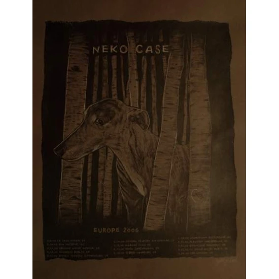 Neko Case Europe Concert Poster by Judge (SOLD OUT)