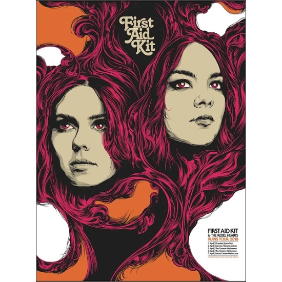 First Aid Kit concert poster by Ken Taylor