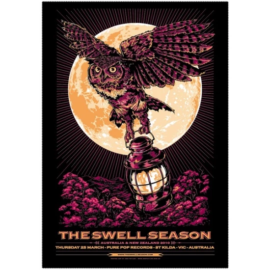 The Swell Season concert poster by Ken Taylor