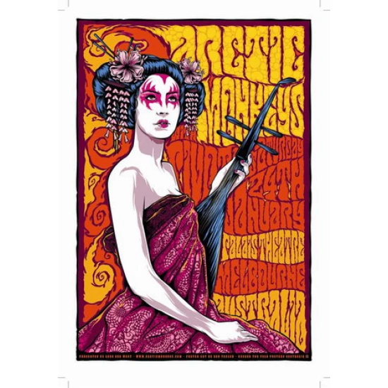 Arctic Monkeys Concert Poster by Ken Taylor