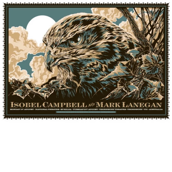Isobel Campbell & Mark Lanegan concert poster by Ken Taylor (SOLD OUT)