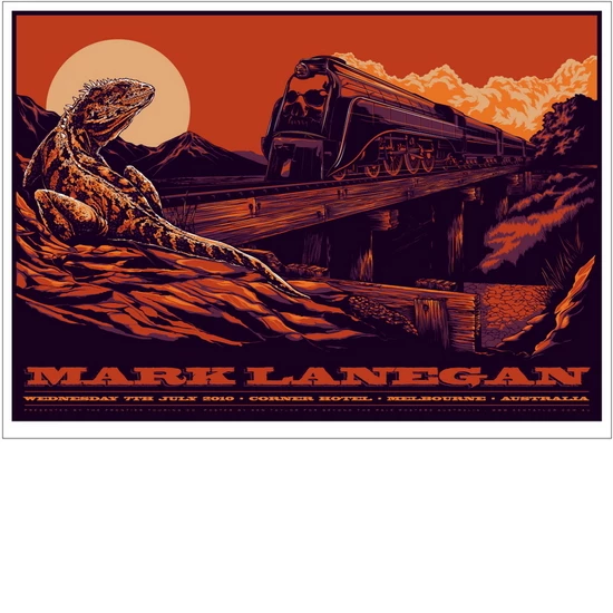 Mark Lanegan concert poster by Ken Taylor