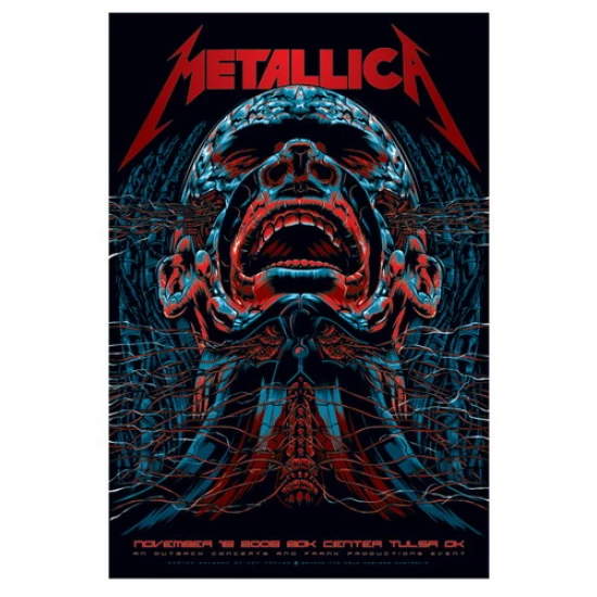 Metallica Concert Poster by Ken Taylor