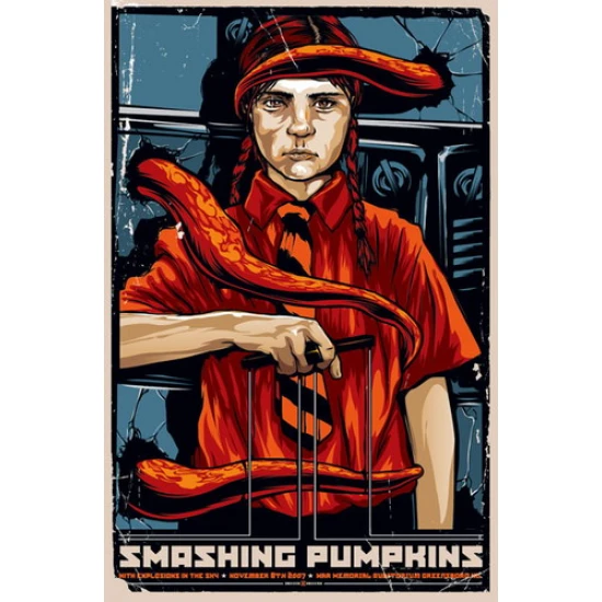 The Smashing Pumpkins Concert Poster by Ken Taylor (SOLD OUT)