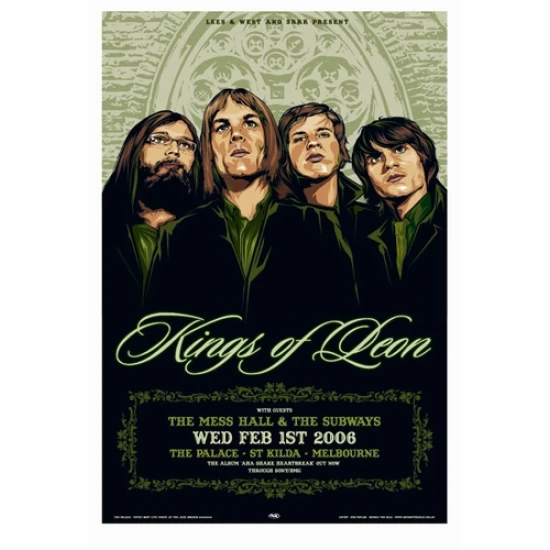 Kings of Leon Concert Poster by Ken Taylor (SOLD OUT)