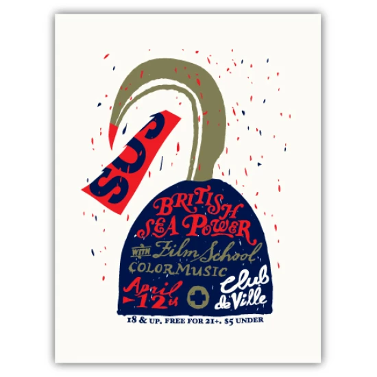 British Sea Power Concert Poster by Bryan Keplesky