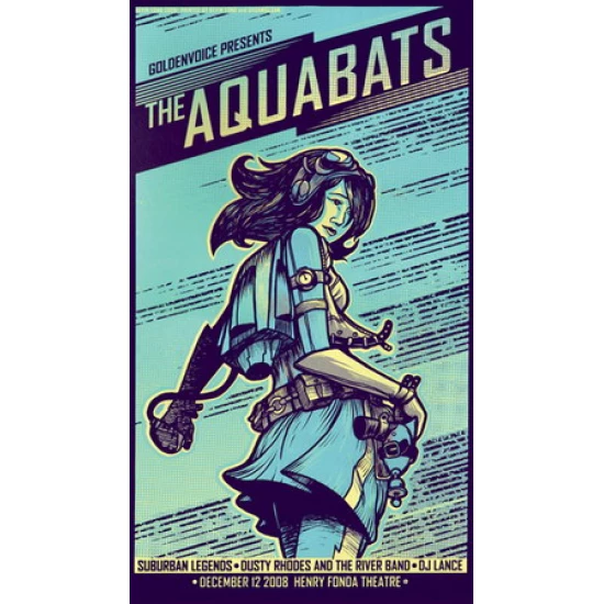 The Aquabats Concert Poster by Kevin Tong (SOLD OUT)