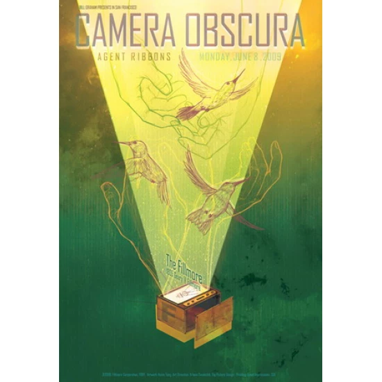 Camera Obscura Concert Poster by Kevin Tong