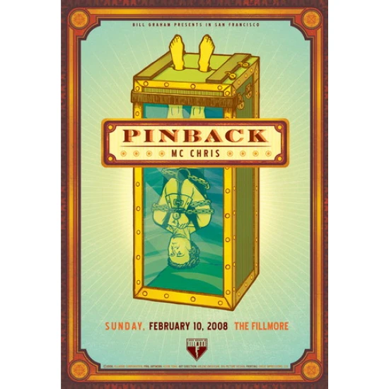 Pinback Concert Poster by Kevin Tong (SOLD OUT)