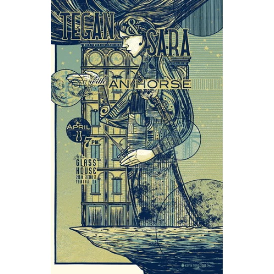 Tegan & Sara Concert Poster by Kevin Tong (SOLD OUT)