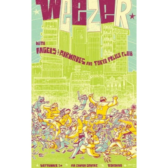 Weezer Concert Poster by Kevin Tong (SOLD OUT)